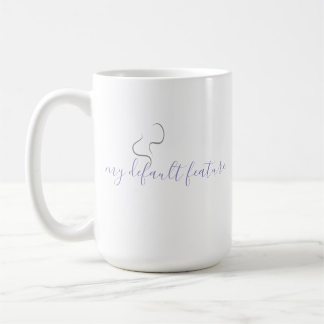 Design Minimalista de Caneca de Café (Esquerda)