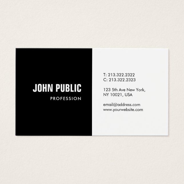 Design minimalista moderno com gosto profissional (Frente)