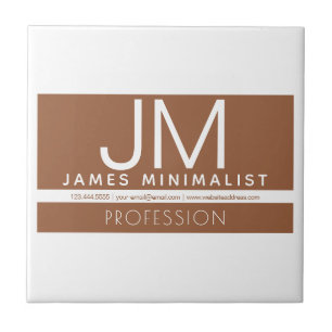Design mínimo profissional moderno   Castanho e Br