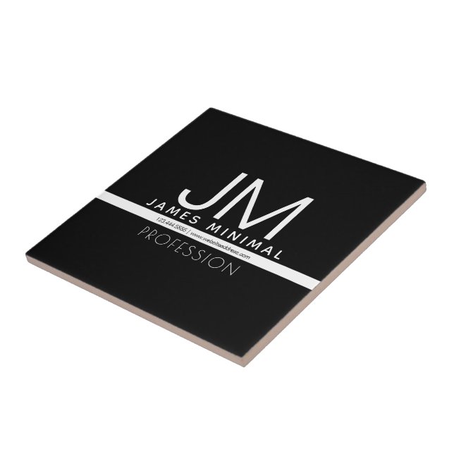 Design mínimo profissional moderno | Preto & Branc (Lateral)