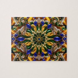 Design moderna quebra-cabeça abstrato Brasil Cores