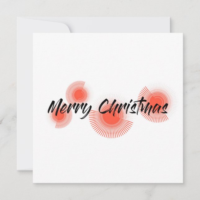 Design moderno, alegre, divertido "Feliz Natal" (Frente)