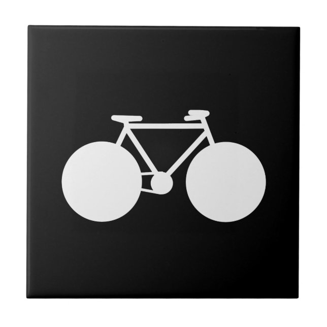 design moderno de bicicleta branca (Frente)
