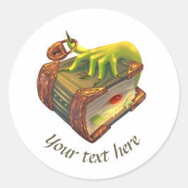 Design moderno de etiqueta personalizável mágica