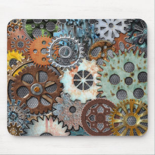 DESIGN MOUSEPAD DA ENGRENAGEM DE STEAMPUNK