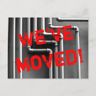 Design movente do cartão do encanamento do