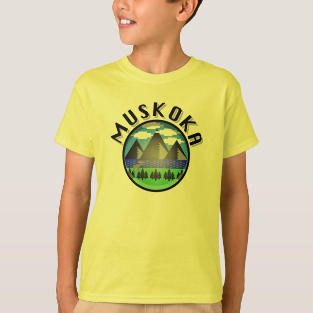 Design Muskoka (Versão 2) - Camisa T básica para c (Frente)