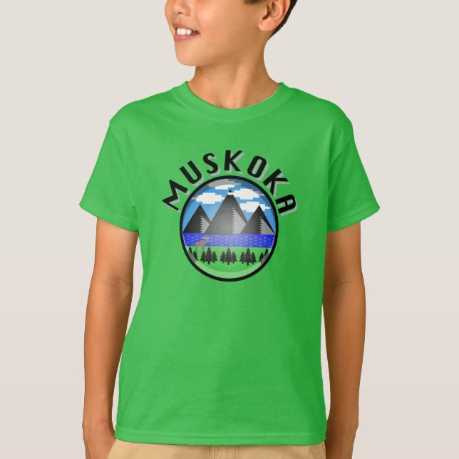 Design Muskoka (Versão 2) - Camisa T básica para c (Frente)