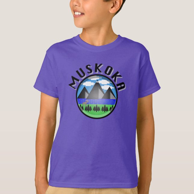 Design Muskoka (Versão 2) - Camisa T básica para c (Frente)