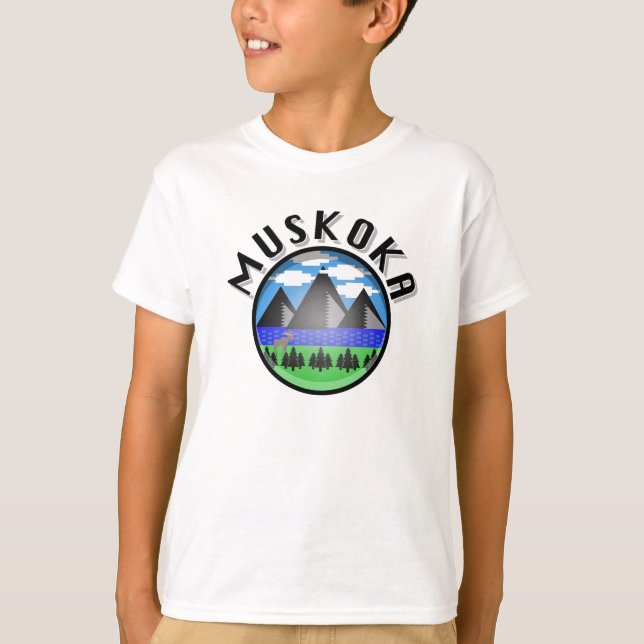 Design Muskoka (Versão 2) - Camisa T básica para c (Frente)
