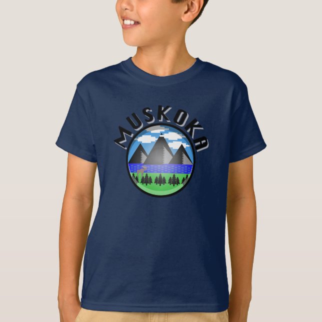 Design Muskoka (Versão 2) - Camisa T básica para c (Frente)
