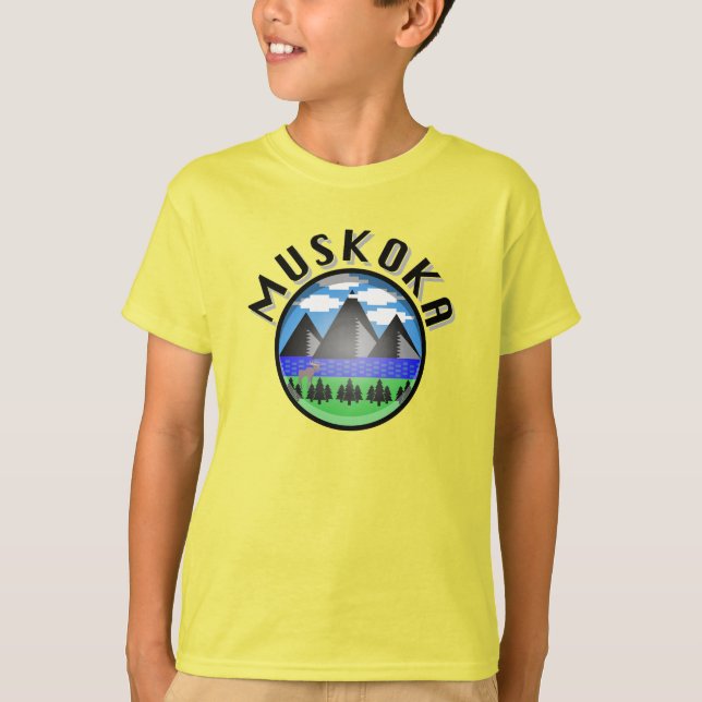 Design Muskoka (Versão 2) - Camisa T básica para c (Frente)