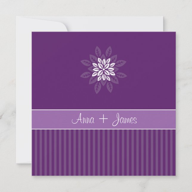 Design N.º 2 Convite - PURPLE (Frente)