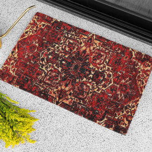 Design oriental do tapete na obscuridade -