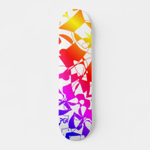 DESIGN ORIGINAL DE skate COLORFUL GRÁFICO