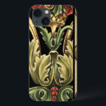 Design Ornamental com Fronteiras Negras<br><div class="desc">Uma pintura ornamental com design floral atrativo,  fechada por bordas pretas. As cores verde e vermelha saltam dos obrigados impressão para o fundo preto. Que maravilha seria isto na sua parede? Compre e descubra!</div>