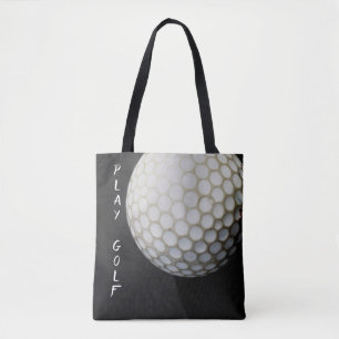 design para golfistas com saco de tote de golfe