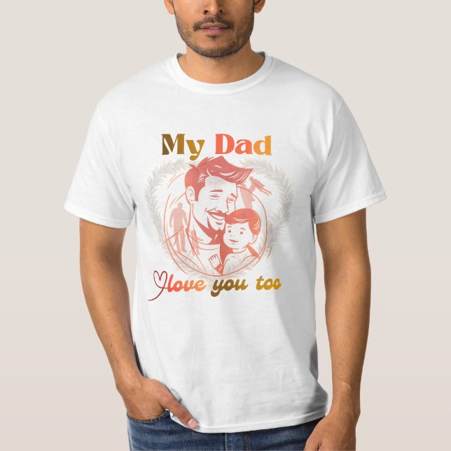 Design para o dia dos pais | camiseta do dia dos p (Frente)