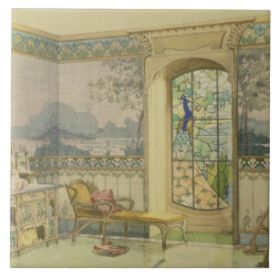 Design para um banheiro, de "Interieurs Modernes",