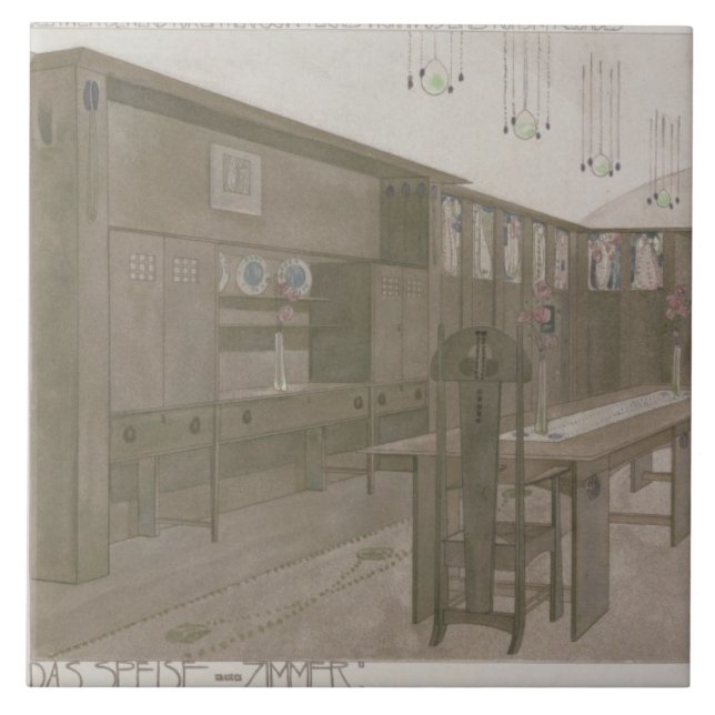 Design para uma sala de jantar, 1901 (litho da (Frente)