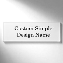 Design Personalizado Clássico 3" x 1"
