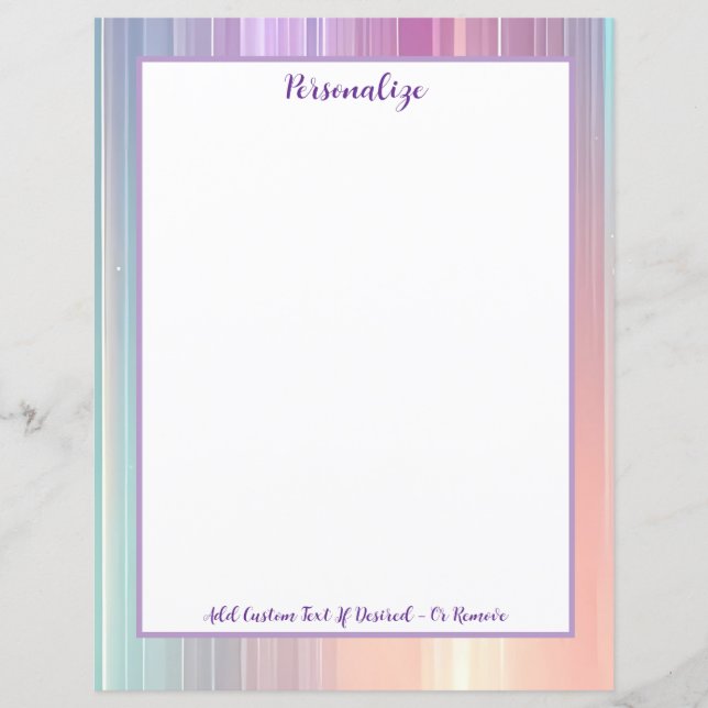 Design Personalizado de Faixa de Gradiente Pastel  (Frente)