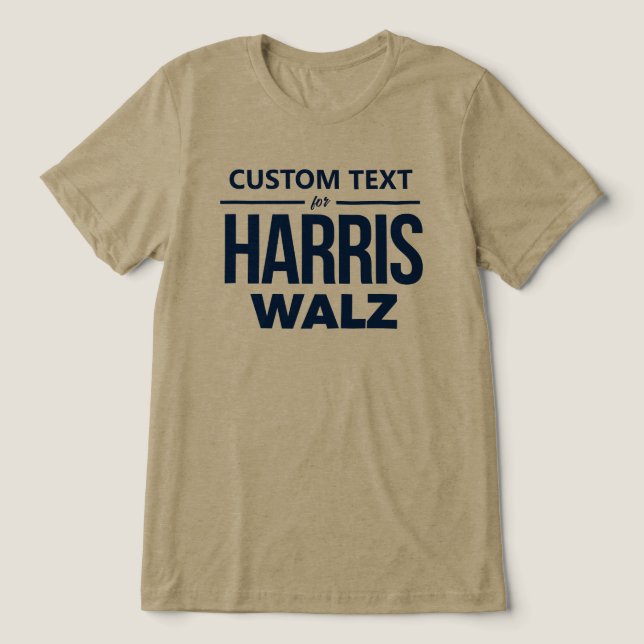 Design personalizado para Harris Walz (Design frontal)