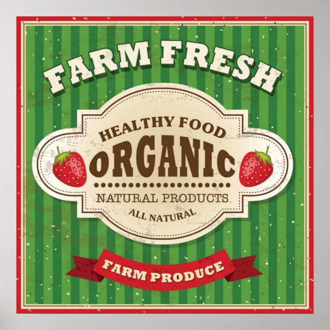 Design Poster fresco da Fazenda de da  retrátil (Frente)