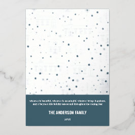 Design prata da Casa Branca Azul do Natal Moderno