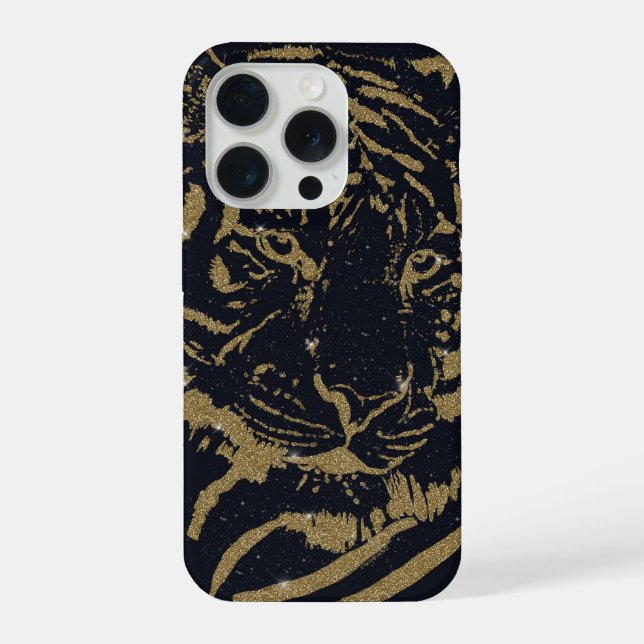 Design preto Dourado Tigre (Verso)