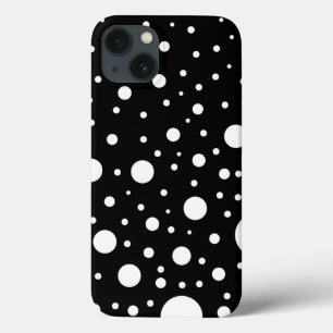 Design Preto e Branco Círculos Pontos
