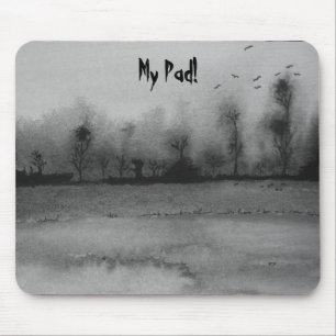 design preto e Mousepad abstrato