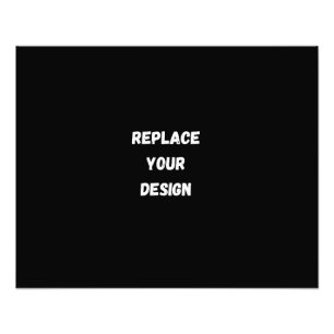 Design preto personalizado Adicionar foto ou texto