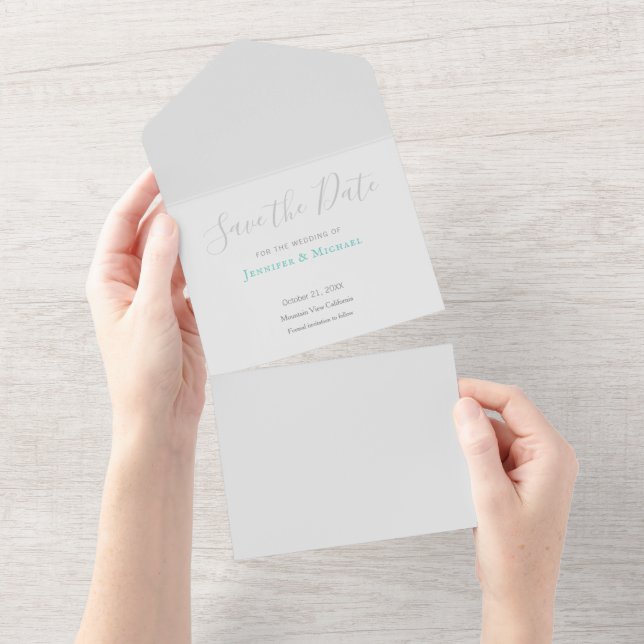 Design profissional de casamento Modern Salve a da (Tearaway)