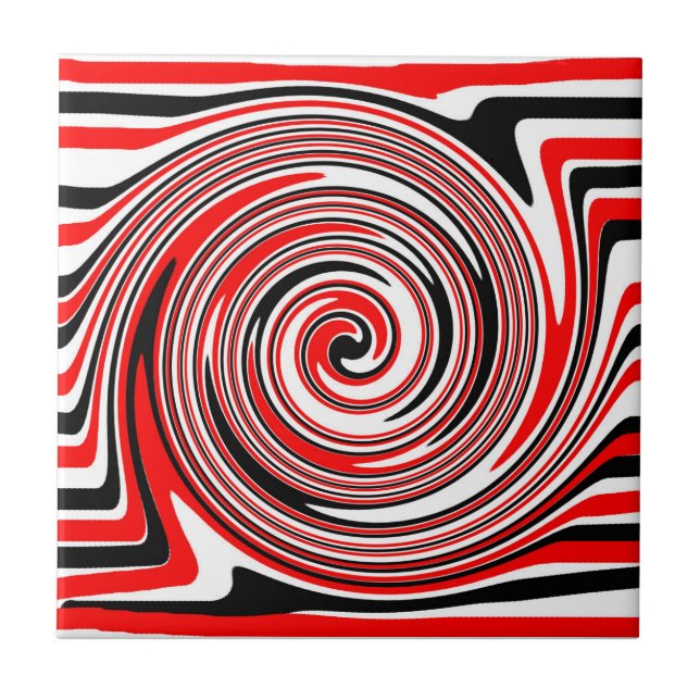 Design psíquico branco-vermelho e preto (Frente)