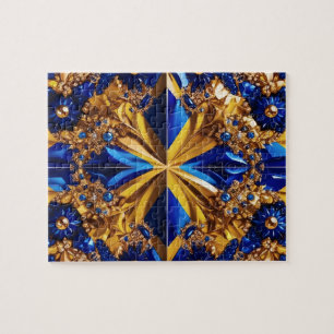 Design quebra-cabeça abstrato moderno cores da Sue