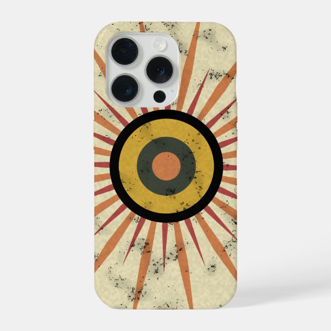 Design Retro Boho de Explosão Solar (Verso)