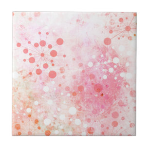 Design retro dos anos 60 da aguarela no rosa