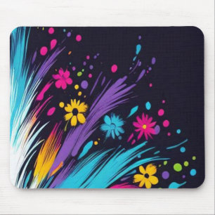 Design retrô em um mousepad de computador grosso d