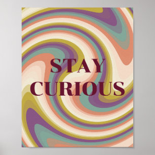 Design retrô, Poster Fique Curioso 