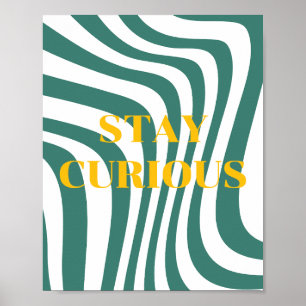 Design retrô, Poster Fique Curioso