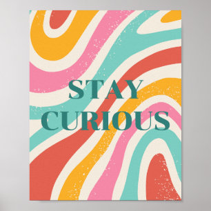 Design retrô, Poster Fique Curioso