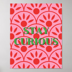 Design retrô, Poster Fique Curioso 