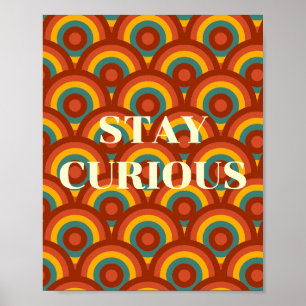 Design retrô, Poster Fique Curioso 