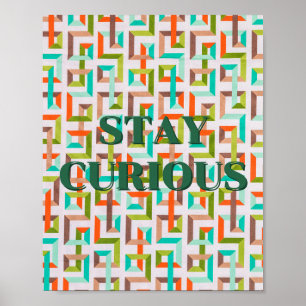 Design retrô, Poster Fique Curioso 