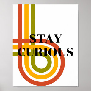 Design retrô, Poster Fique Curioso 