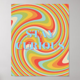 Design retrô, Poster Fique Curioso 