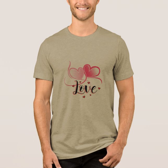 Design Romântico Coração de Amor Rosa Fofo (Frente)
