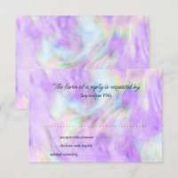 Design RSVP Card Purple Tie Dye