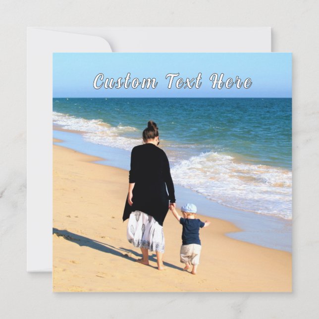 Design seu próprio Cartão com fotos com texto pers (Verso)